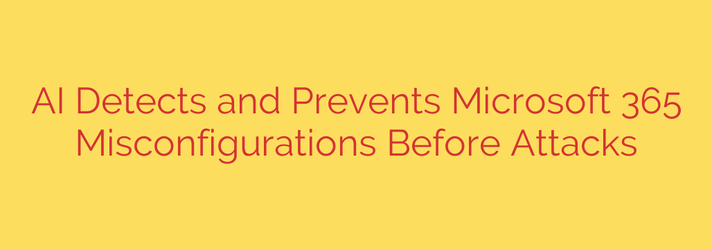 AI Detects and Prevents Microsoft 365 Misconfigurations Before Attacks