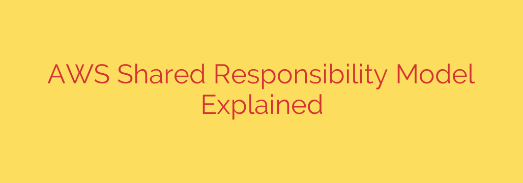 AWS Shared Responsibility Model Explained