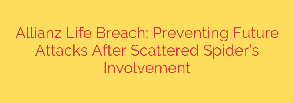 Allianz Life Breach: Preventing Future Attacks After Scattered Spider’s Involvement