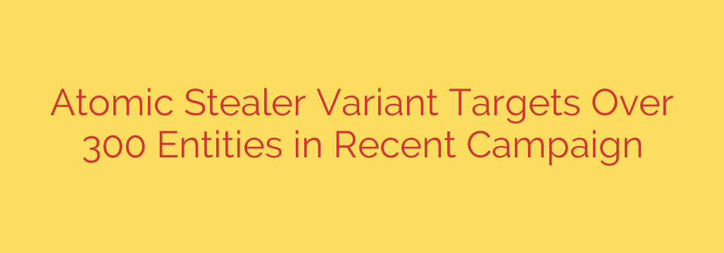 Atomic Stealer Variant Targets Over 300 Entities in Recent Campaign