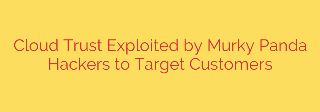 Cloud Trust Exploited by Murky Panda Hackers to Target Customers