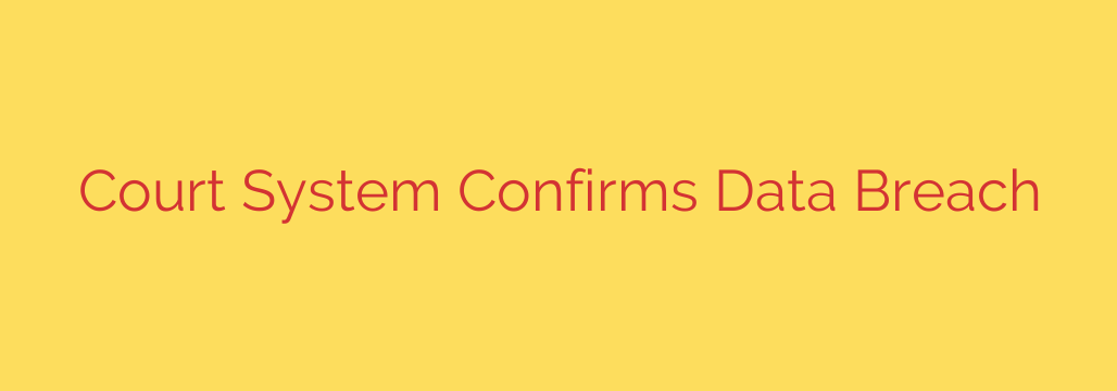 Court System Confirms Data Breach