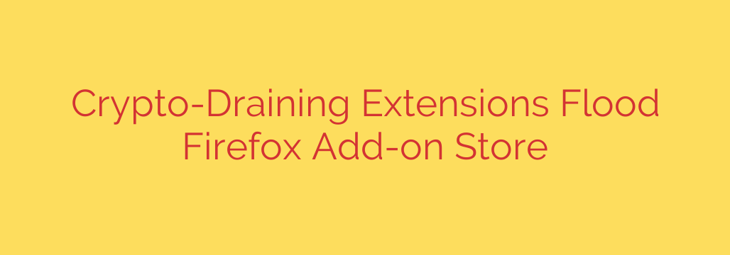 Crypto-Draining Extensions Flood Firefox Add-on Store