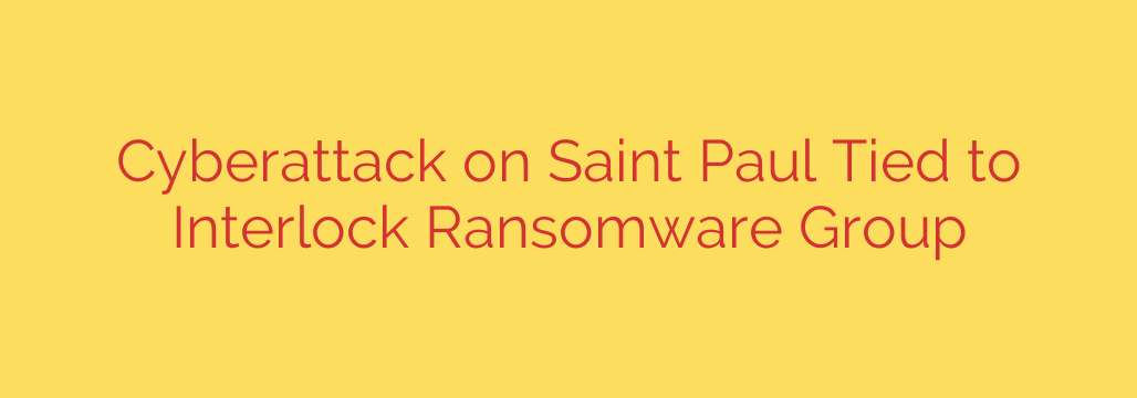 Cyberattack on Saint Paul Tied to Interlock Ransomware Group