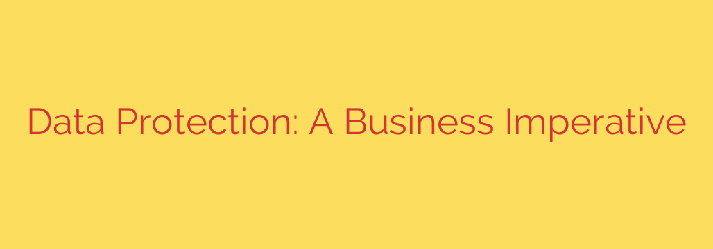Data Protection: A Business Imperative
