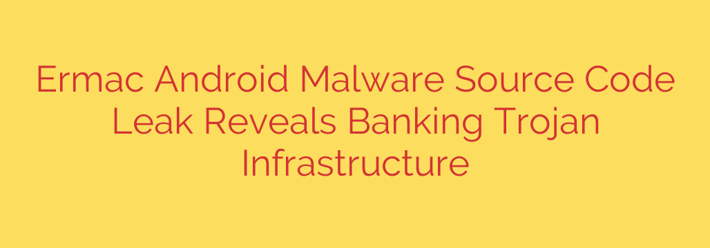 Ermac Android Malware Source Code Leak Reveals Banking Trojan Infrastructure