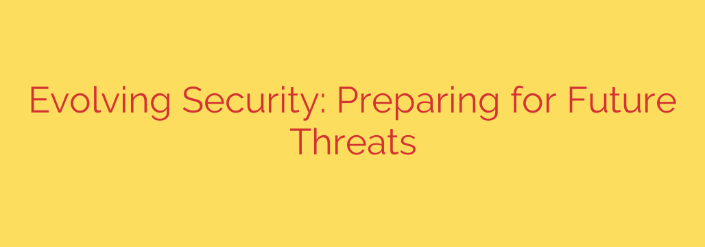 Evolving Security: Preparing for Future Threats