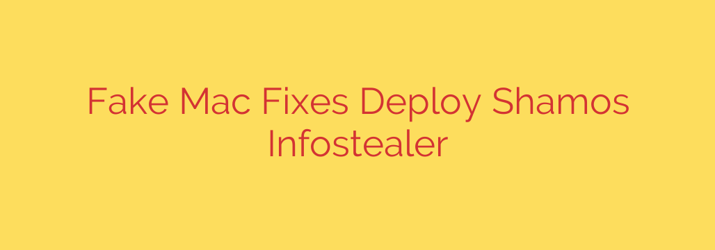 Fake Mac Fixes Deploy Shamos Infostealer