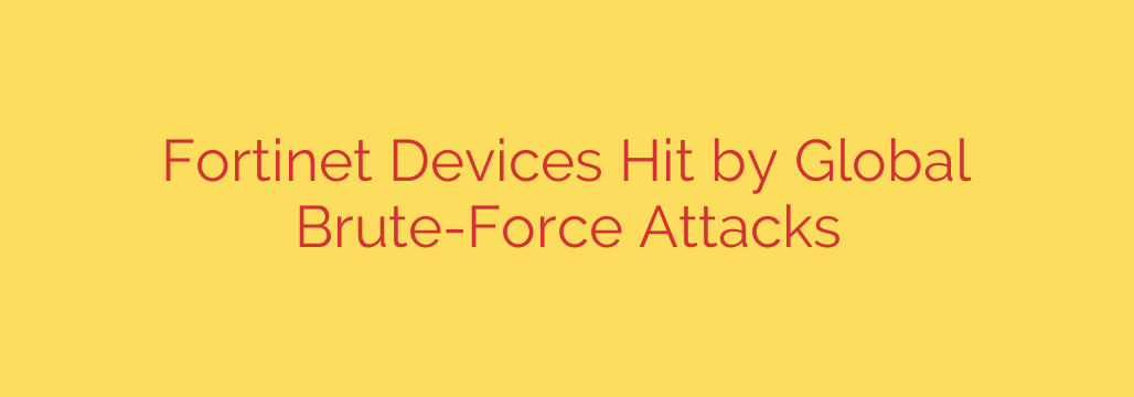 Fortinet Devices Hit by Global Brute-Force Attacks