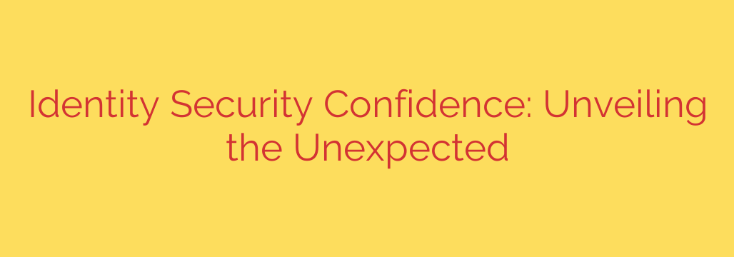 Identity Security Confidence: Unveiling the Unexpected