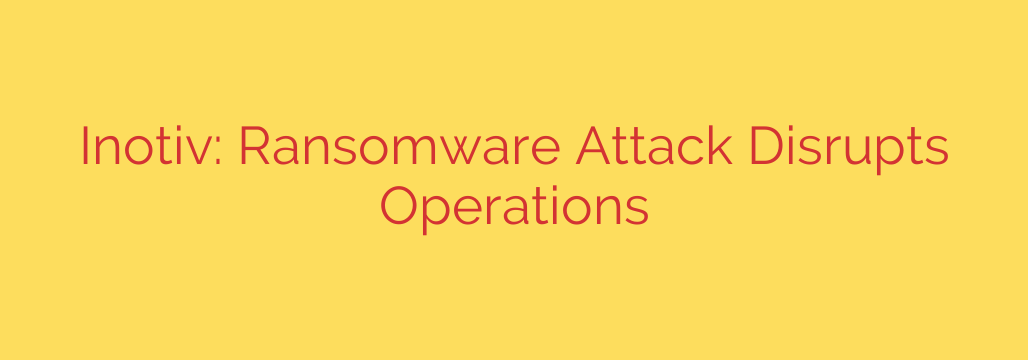Inotiv: Ransomware Attack Disrupts Operations