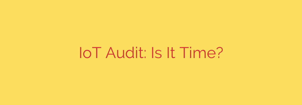 IoT Audit: Is It Time?