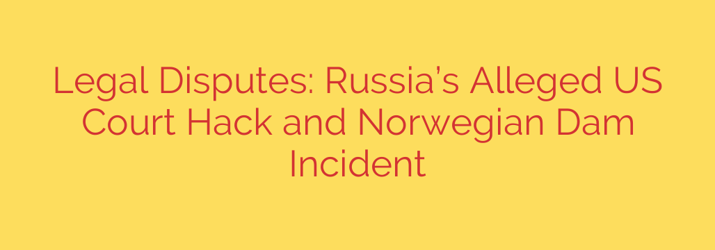 Legal Disputes: Russia’s Alleged US Court Hack and Norwegian Dam Incident