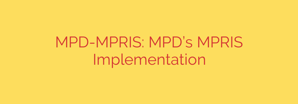 MPD-MPRIS: MPD’s MPRIS Implementation