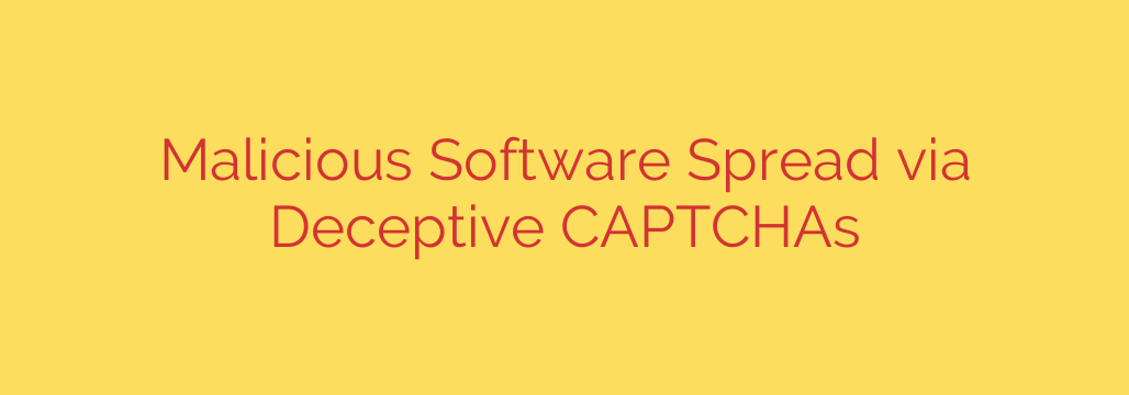 Malicious Software Spread via Deceptive CAPTCHAs