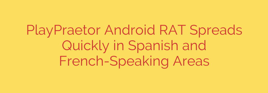 PlayPraetor Android RAT Spreads Quickly in Spanish and French-Speaking Areas