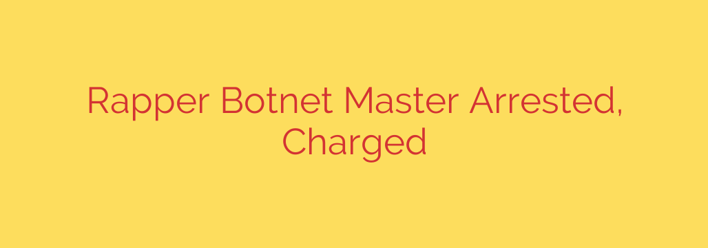 Rapper Botnet Master Arrested, Charged