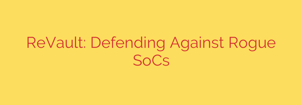 ReVault: Defending Against Rogue SoCs