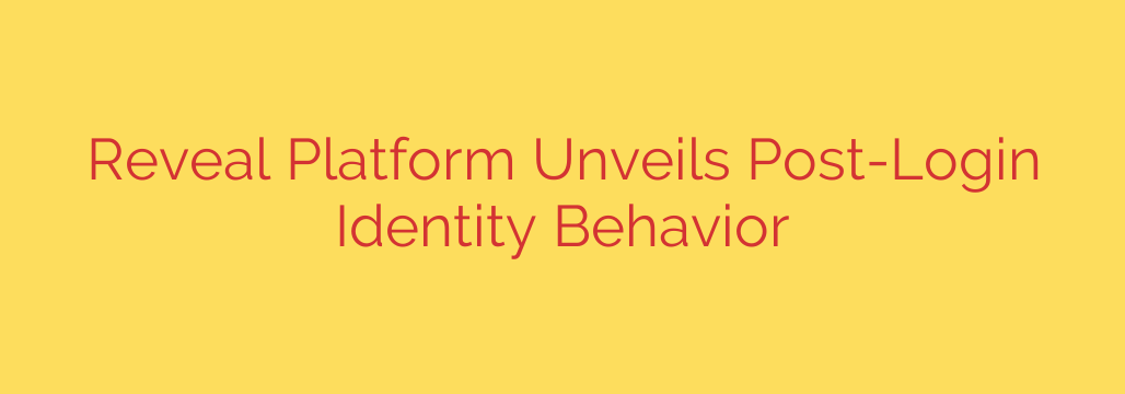 Reveal Platform Unveils Post-Login Identity Behavior