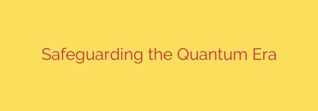 Safeguarding the Quantum Era