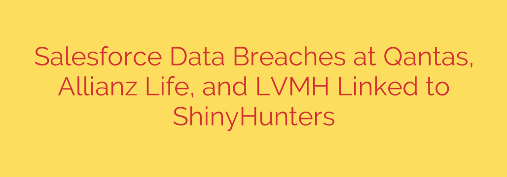 Salesforce Data Breaches at Qantas, Allianz Life, and LVMH Linked to ShinyHunters