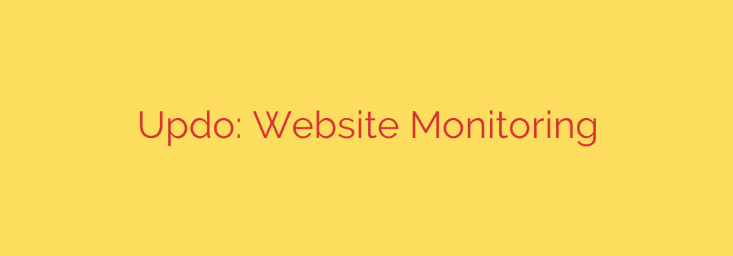 Updo: Website Monitoring
