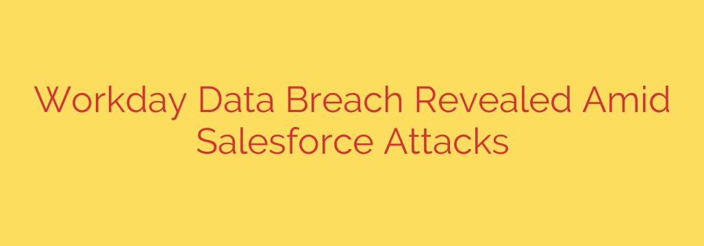Workday Data Breach Revealed Amid Salesforce Attacks