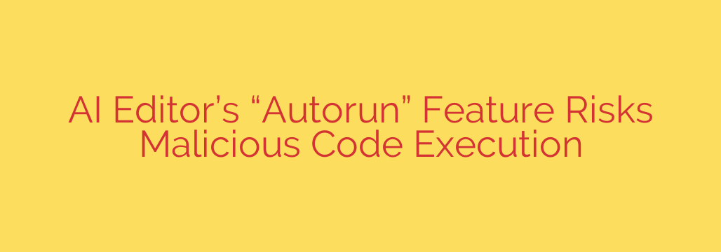 AI Editor’s “Autorun” Feature Risks Malicious Code Execution