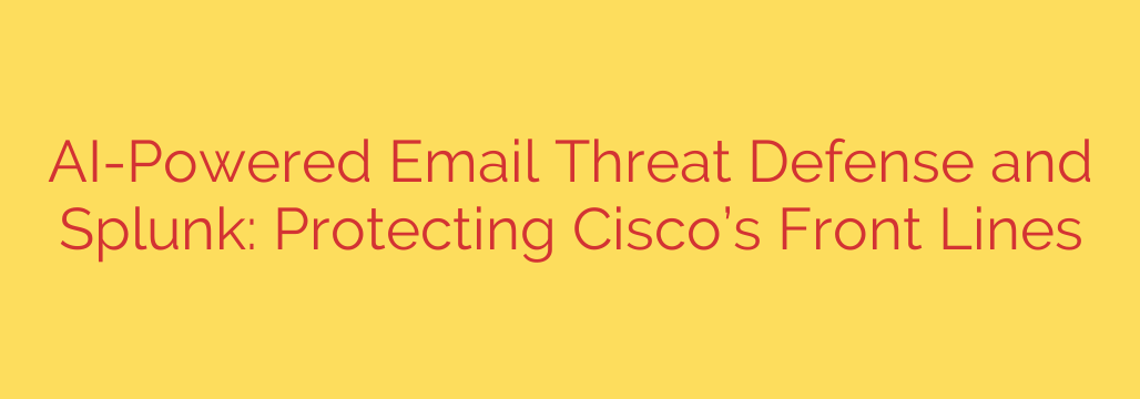 AI-Powered Email Threat Defense and Splunk: Protecting Cisco’s Front Lines