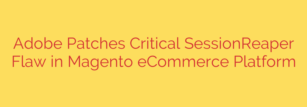Adobe Patches Critical SessionReaper Flaw in Magento eCommerce Platform