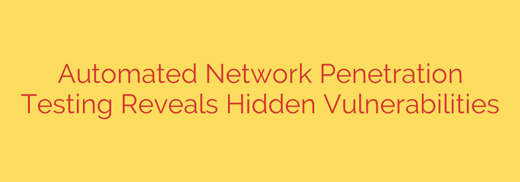 Automated Network Penetration Testing Reveals Hidden Vulnerabilities