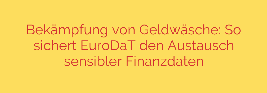 Bekämpfung von Geldwäsche: So sichert EuroDaT den Austausch sensibler Finanzdaten