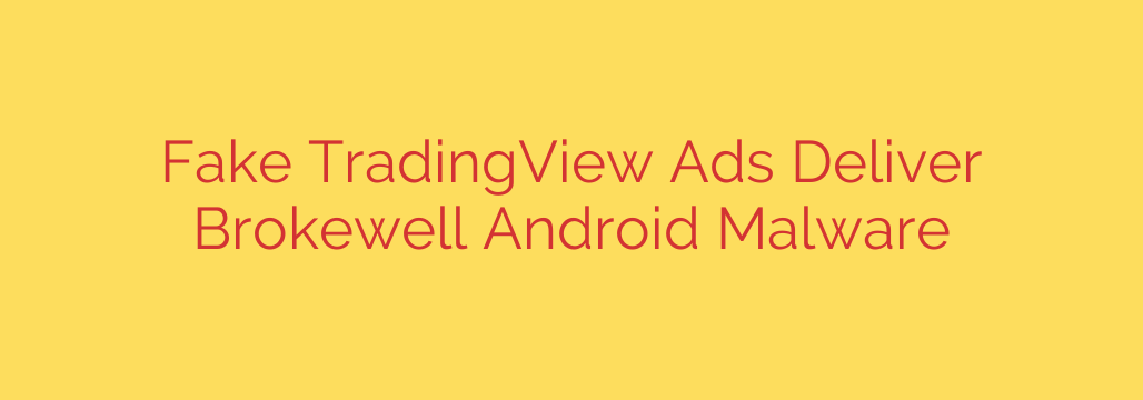Fake TradingView Ads Deliver Brokewell Android Malware