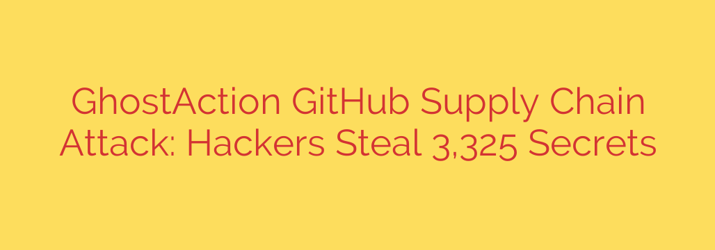 GhostAction GitHub Supply Chain Attack: Hackers Steal 3,325 Secrets