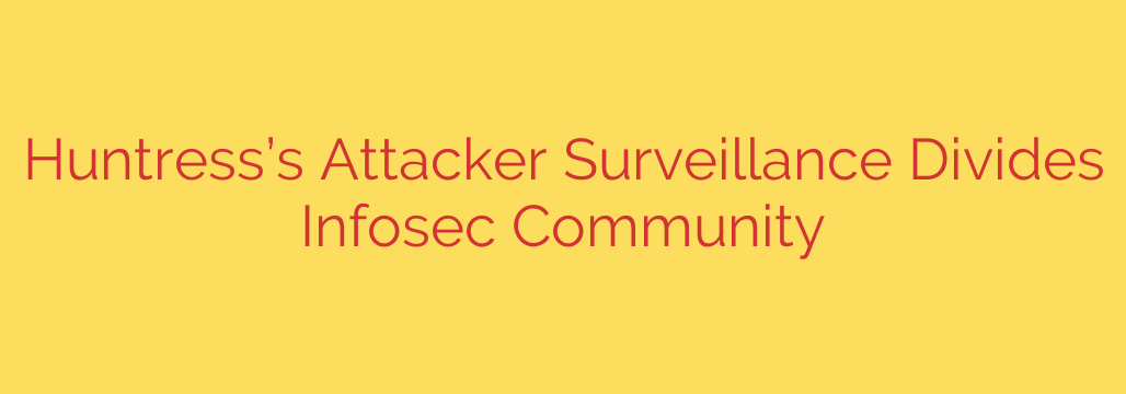 Huntress’s Attacker Surveillance Divides Infosec Community