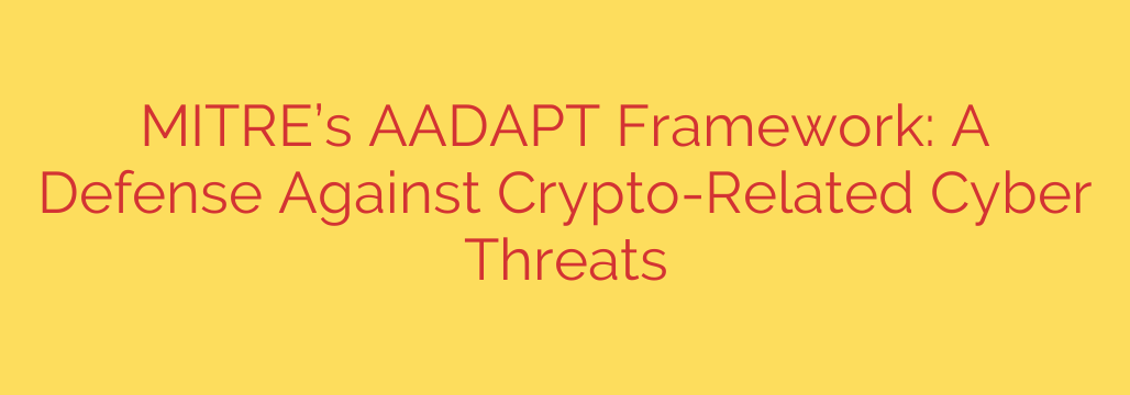 MITRE’s AADAPT Framework: A Defense Against Crypto-Related Cyber Threats