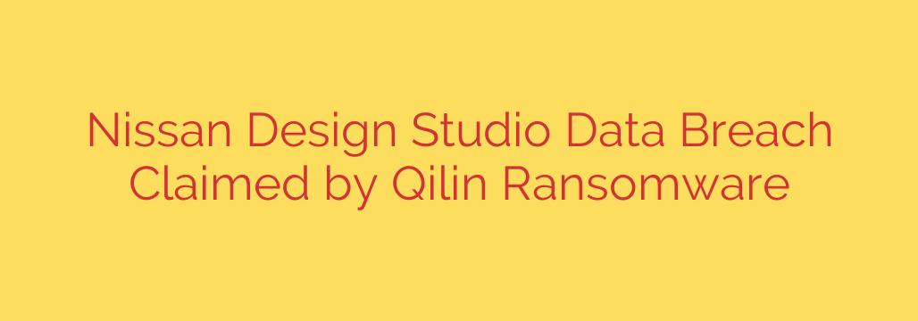 Nissan Design Studio Data Breach Claimed by Qilin Ransomware