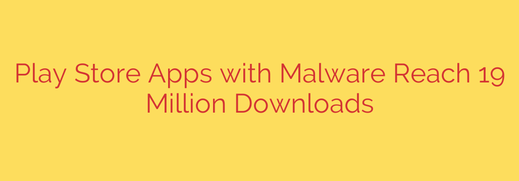 Play Store Apps with Malware Reach 19 Million Downloads