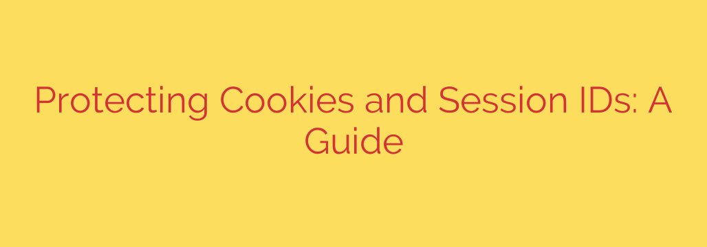 Protecting Cookies and Session IDs: A Guide