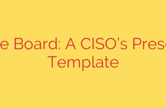 AI for the Board: A CISO’s Presentation Template
