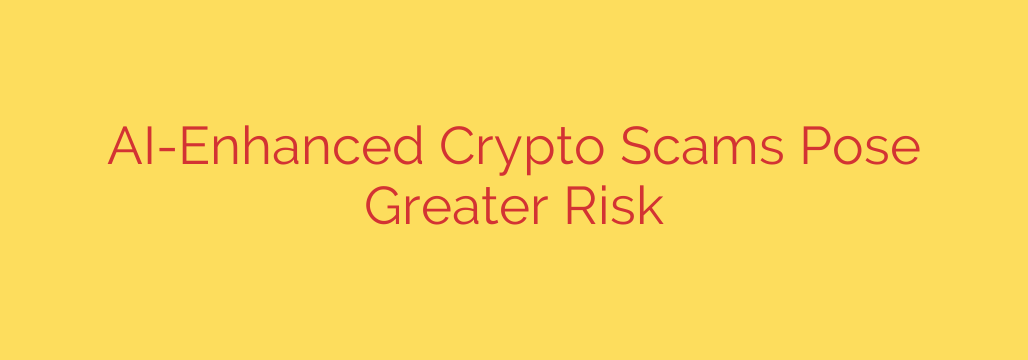 AI-Enhanced Crypto Scams Pose Greater Risk