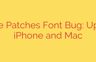 Apple Patches Font Bug: Update iPhone and Mac