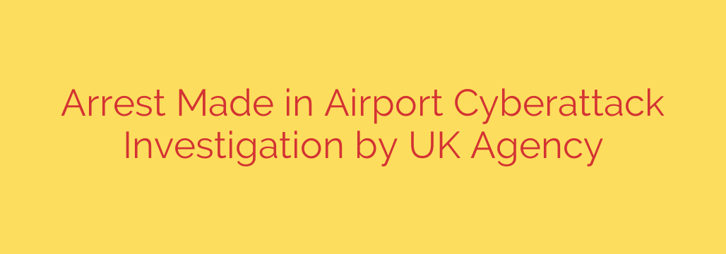 Arrest Made in Airport Cyberattack Investigation by UK Agency
