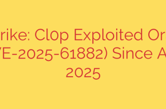 CrowdStrike: Cl0p Exploited Oracle EBS RCE (CVE-2025-61882) Since August 9, 2025