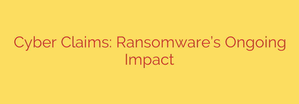 Cyber Claims: Ransomware’s Ongoing Impact