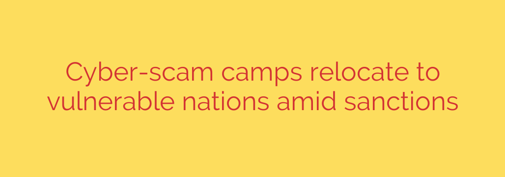 Cyber-scam camps relocate to vulnerable nations amid sanctions