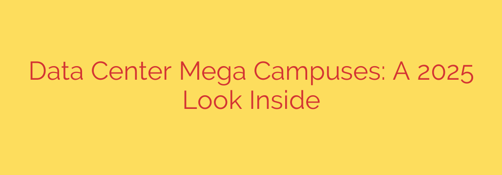 Data Center Mega Campuses: A 2025 Look Inside