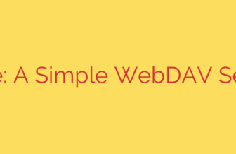 Dave: A Simple WebDAV Server