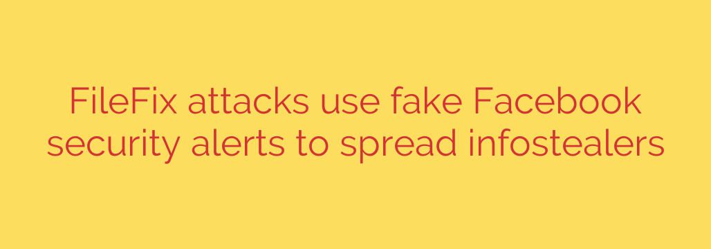 FileFix attacks use fake Facebook security alerts to spread infostealers