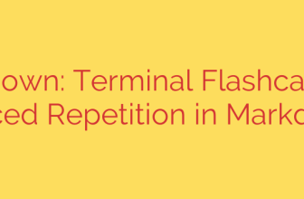 Flashdown: Terminal Flashcards for Spaced Repetition in Markdown